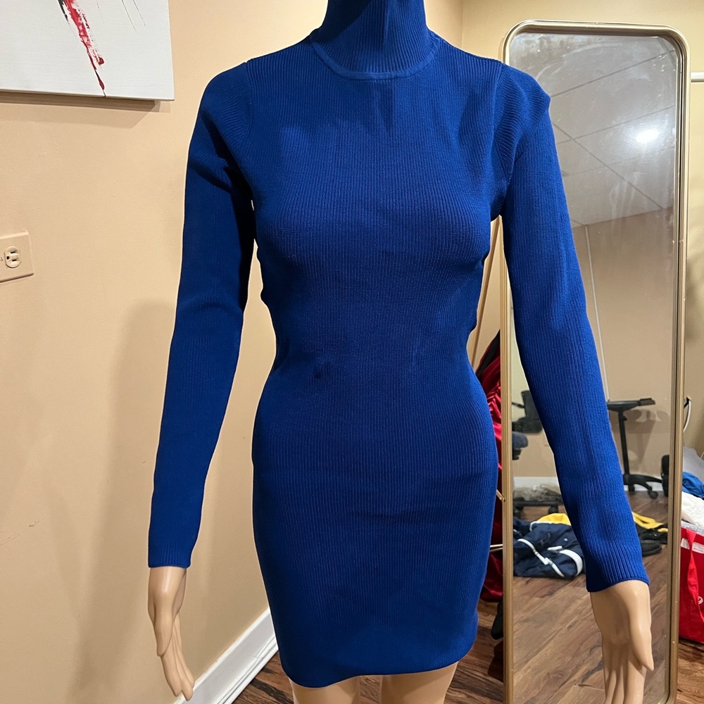Bardot Royal Blue Backless Dress